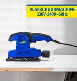 Kinzo Schleifmaschine - 230V - Blau - Holzbearbeitung - Exzenterschleifer
