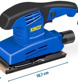 Kinzo Schleifmaschine - 230V - Blau - Holzbearbeitung - Exzenterschleifer