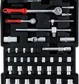 Kinzo Tool set - 187 pieces - Aluminum tool case