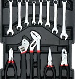 Kinzo Tool set - 187 pieces - Aluminum tool case