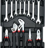 Kinzo Werkzeugset - 187-teilig - Werkzeugkoffer aus Aluminium