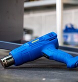 Kinzo Heteluchtpistool - 230V - Blauw - 350 tot 600 graden - 2 Warmtestanden - Verfbrander