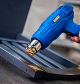 Kinzo Hot air gun - 230V - Blue - 350 to 600 degrees - 2 Heat settings - Paint burner