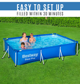 Bestway Familienschwimmbecken - Steel Pro Swimming Pool - Aufstellbecken 300 x 201 x 66 cm