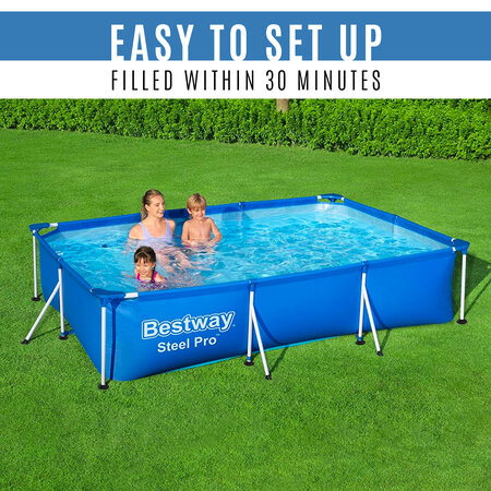 Bestway Family swimming pool - Steel Pro Swimming Pool - Above ground pool 300 x 201 x 66 cm