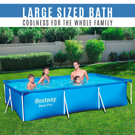 Bestway Familienschwimmbecken - Steel Pro Swimming Pool - Aufstellbecken 300 x 201 x 66 cm