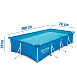 Bestway Family swimming pool 400 x 211 x 81cm - Steel Frame - Above-ground Swimming Pool - Steel Pro Power