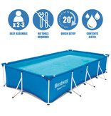 Bestway Family swimming pool 400 x 211 x 81cm - Steel Frame - Above-ground Swimming Pool - Steel Pro Power