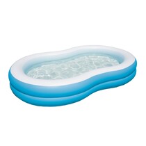 Inflatable Children's Pool 2 Rings - Swimming Pool 262 x 157 x 47cm