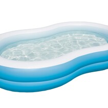 Inflatable Children's Pool 2 Rings - Swimming Pool 262 x 157 x 47cm
