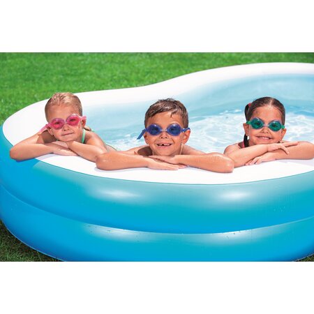 Bestway Inflatable Children's Pool 2 Rings - Swimming Pool 262 x 157 x 47cm