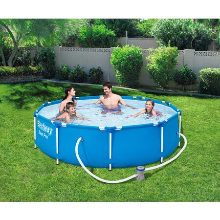 Bestway Family Swimming Pool Steel Pro Ø 305 cm - Includes Filter Pump