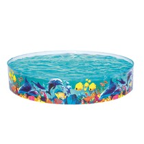 Schwimmbad Unterwasserwelt – Fill 'N Fun Pool Kinderschwimmbecken – Durchmesser 2,44 m x Höhe 46 cm