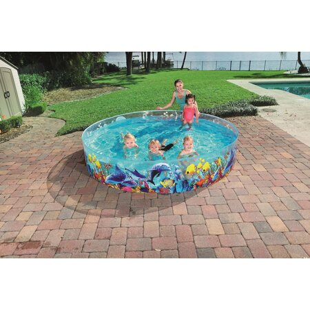 Bestway Zwembad Onderwaterwereld - Fill 'N Fun Pool Kids Zwembad - Doorsnede 2.44m x Hoogte 46cm