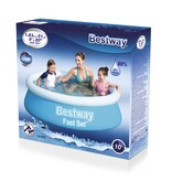 Bestway Kinderbecken mit aufblasbarem Rand - Fast Set - 185 x 51 cm