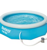 Bestway Aufblasbarer Rand für Schwimmbecken – schnelle Setzung – 305 x 76 cm