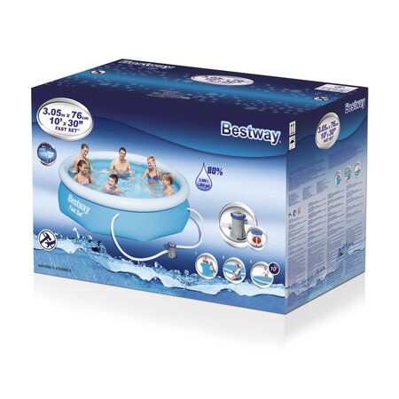 Bestway Swimming Pool Inflatable Edge - Fast Set - 305 x 76 cm