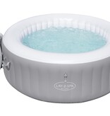 Bestway  Lay-Z-spa St. Lucia Jacuzzi Opblaasbaar - Bubbelbad voor 3 personen - Incl Pomp en Afdekzeil - Ø170x66cm - Grijs