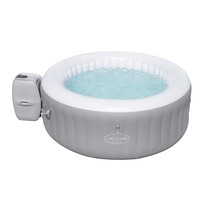 Lay-Z-spa St. Lucia Jacuzzi aufblasbar – Schaumbad für 3 Personen – inkl. Pumpe und Abdeckung – Ø170 x 66 cm – Grau