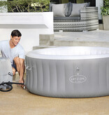 Bestway  Lay-Z-spa St. Lucia Jacuzzi Opblaasbaar - Bubbelbad voor 3 personen - Incl Pomp en Afdekzeil - Ø170x66cm - Grijs