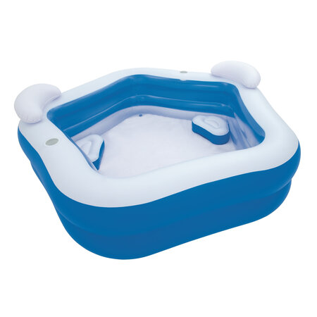 Bestway Fünfeckiger aufblasbarer Familienpool – Pool 213 x 207 x 69 cm