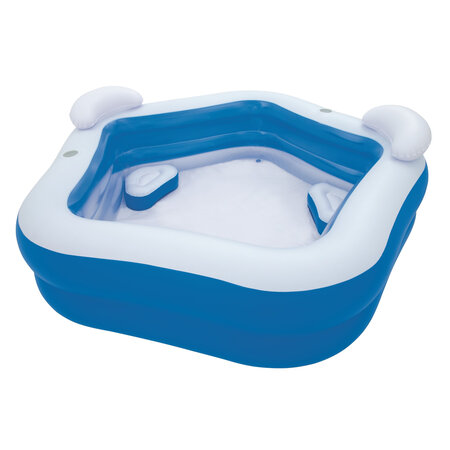 Bestway Fünfeckiger aufblasbarer Familienpool – Pool 213 x 207 x 69 cm