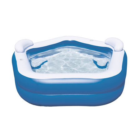 Bestway Fünfeckiger aufblasbarer Familienpool – Pool 213 x 207 x 69 cm