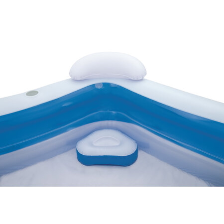 Bestway Fünfeckiger aufblasbarer Familienpool – Pool 213 x 207 x 69 cm