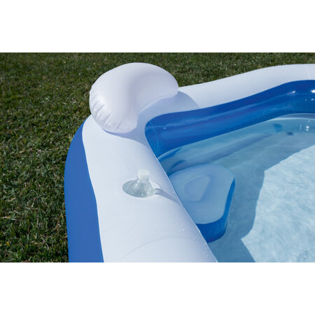 Bestway Fünfeckiger aufblasbarer Familienpool – Pool 213 x 207 x 69 cm