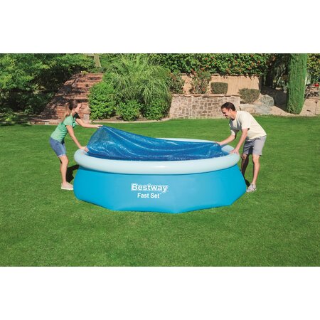 Bestway Solar Pool Cover - Round Swimming Pools 305 cm - Heat Insulating - Prevents Pollution