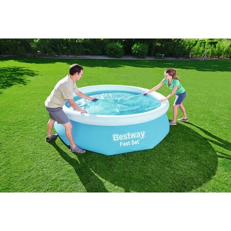 Bestway Solar Pool Cover - Round Swimming Pools 305 cm - Heat Insulating - Prevents Pollution