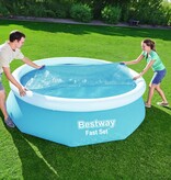 Bestway Solar Pool Cover - Round Swimming Pools 305 cm - Heat Insulating - Prevents Pollution