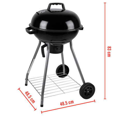 BBQ Collection Barbecue with Lid Ø 45 cm - Charcoal - BBQ Grill - Sphere