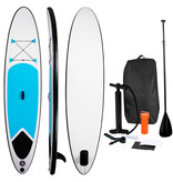 SUP Board Inflatable Blue/White - Paddle Board Complete Set