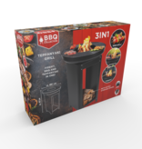 BBQ Collection BBQ Collection 3-in-1 Fire Basket and Grill Plate - Garden Fireplace 61 x 90 cm - with Teppanyaki Griddle