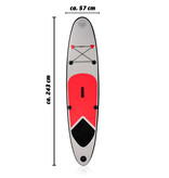 Surfboard - Surfboard - Inflatable - 243x57x7cm - Max 100 Kilo - with Carrying Bag