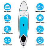 SUP Board Inflatable Blue/White - Paddle Board Complete Set