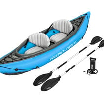 Inflatable Kayak - Hydro-Force Cove Champion X2 - 2 Persons - Including Paddles, Seats, Hand Pump and Fins