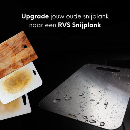 Geeek Edelstahl Schneidebrett - 3er Set - Schneidebretter - Cutting Board - Schneidebrett Set - nachhaltig und mikroplastikfrei