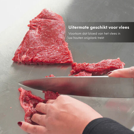 Geeek Edelstahl Schneidebrett - 3er Set - Schneidebretter - Cutting Board - Schneidebrett Set - nachhaltig und mikroplastikfrei