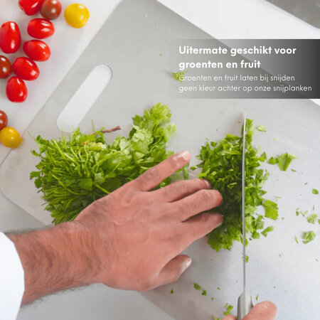 Geeek Edelstahl Schneidebrett - 3er Set - Schneidebretter - Cutting Board - Schneidebrett Set - nachhaltig und mikroplastikfrei