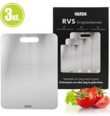 Geeek Edelstahl Schneidebrett - 3er Set - Schneidebretter - Cutting Board - Schneidebrett Set - nachhaltig und mikroplastikfrei