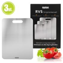 Stainless Steel Cutting Board - Set of 3 - Cutting Boards - Cutting Board - Cutting Board Set - Sustainable and Microplastic Free