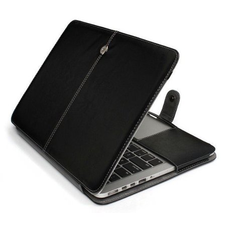 Geeek dünne Lederhülle für MacBook 12-Zoll - Schwarz