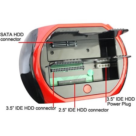 Geeek All-in-one Dual HDD Docking Station Backup-IDE-Festplatte Kartenleser