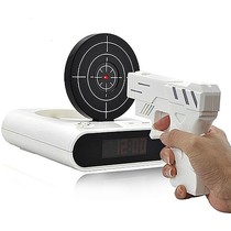 Gun Alarm Clock - Alarm Clock Kids - Digital Alarm Clock - Alarm Clock Alarm Clock - Alarm Clock Gun - White