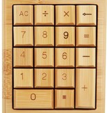 Geeek Bamboe Houten Rekenmachine Calculator