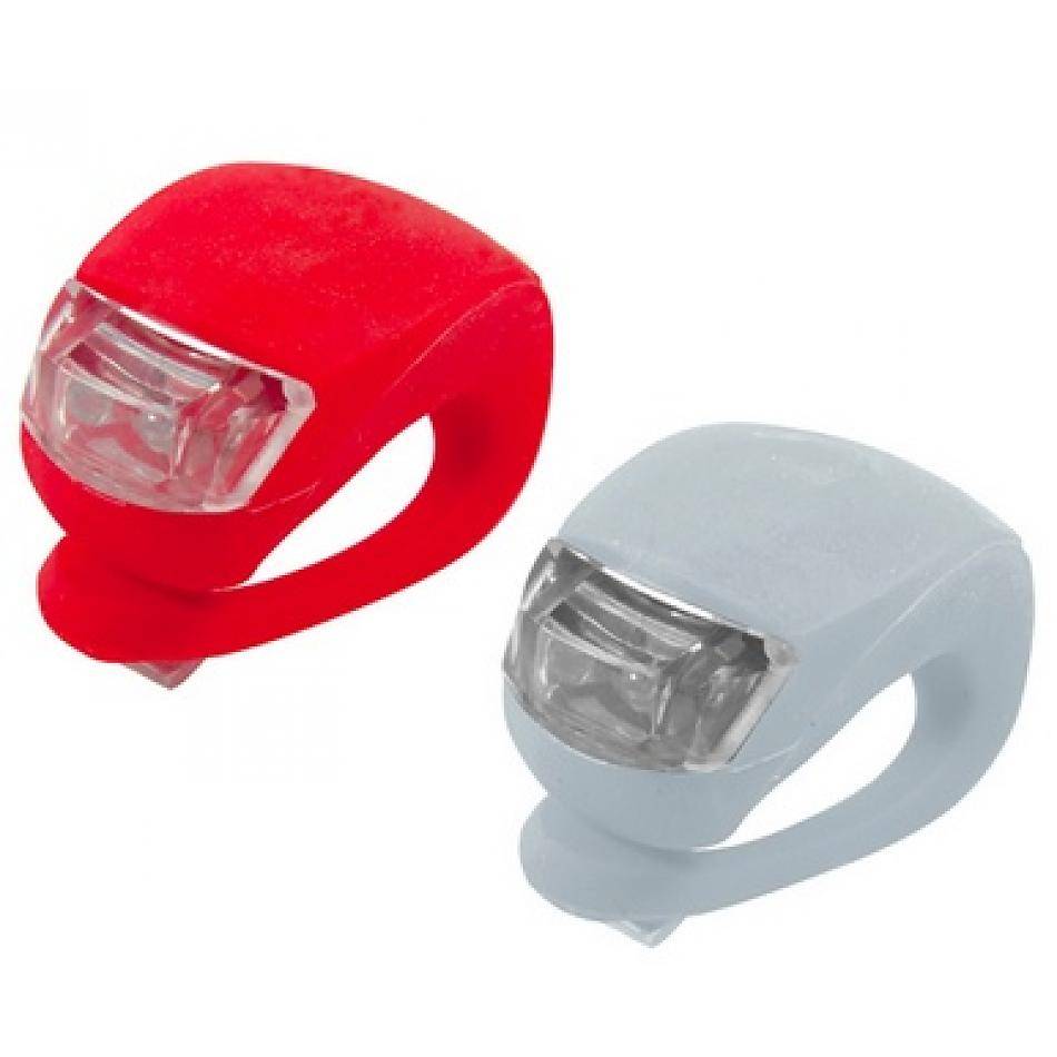 LED Fietslampje 2 stuks (rood&wit)