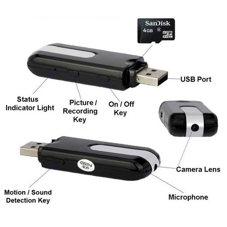 Geeek Spy USB Stick Camera Recorder HD