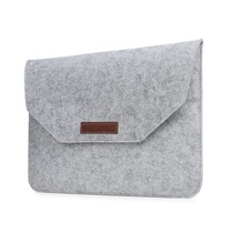 15 inch Macbook en Laptop Soft Sleeve Case Grijs